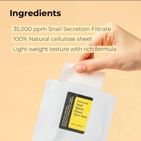 Advanced Snail Mucin Powder Sheet Mask - Image 2