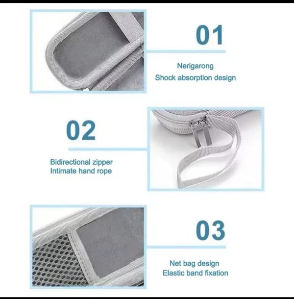 Travel Size Waterproof Travel Zip Case Black or Gray Color - Image 2